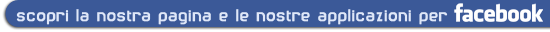 Le applicazioni realizzate per facebook e la nostra pagina sul social network